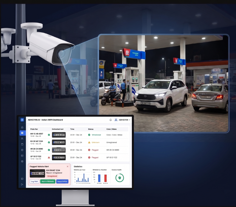 Indian Fuel Pump ANPR Detection